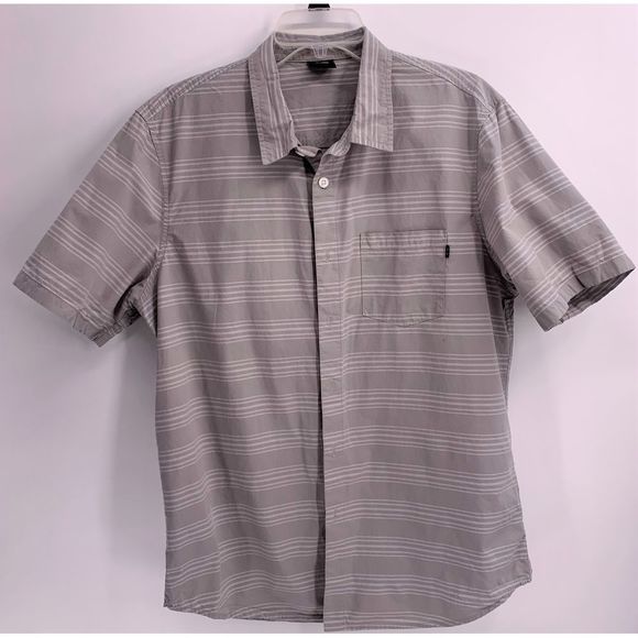 Men's Oakley Button up Striped Shirt - Picture 1 of 4